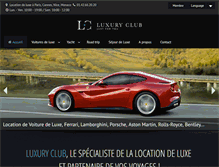 Tablet Screenshot of luxury-club.fr